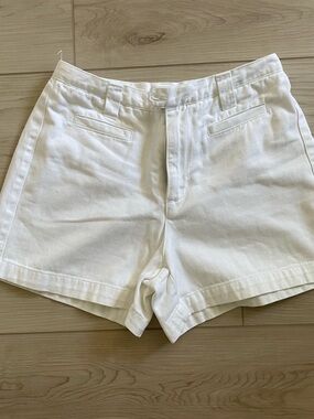 Vintage Z. Cavaricci White Cotton High Rise Shorts XS Size 1 Summer